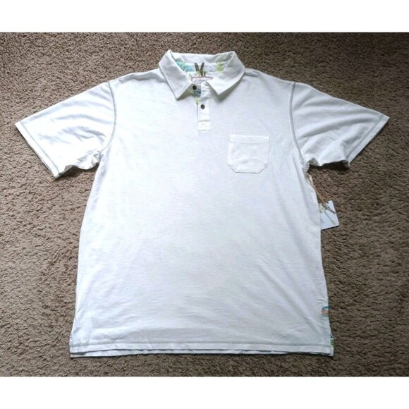 Margaritaville Polo Shirt Men's XXL White Short Sleeve - Picture 3 of 9